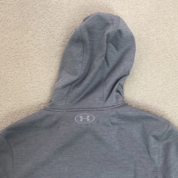 Under Armor White and Gray Hoodie Size Small - Picture 7 of 7